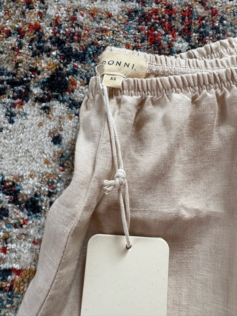 DONNI The Linen Simple Pant - Picture 2 of 2